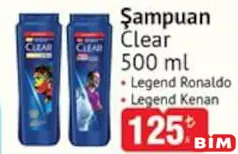 CLEAR ŞAMPUAN 500 ML fiyat ve kampanya bilgisi